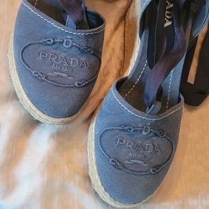Denim Prada Espadrille